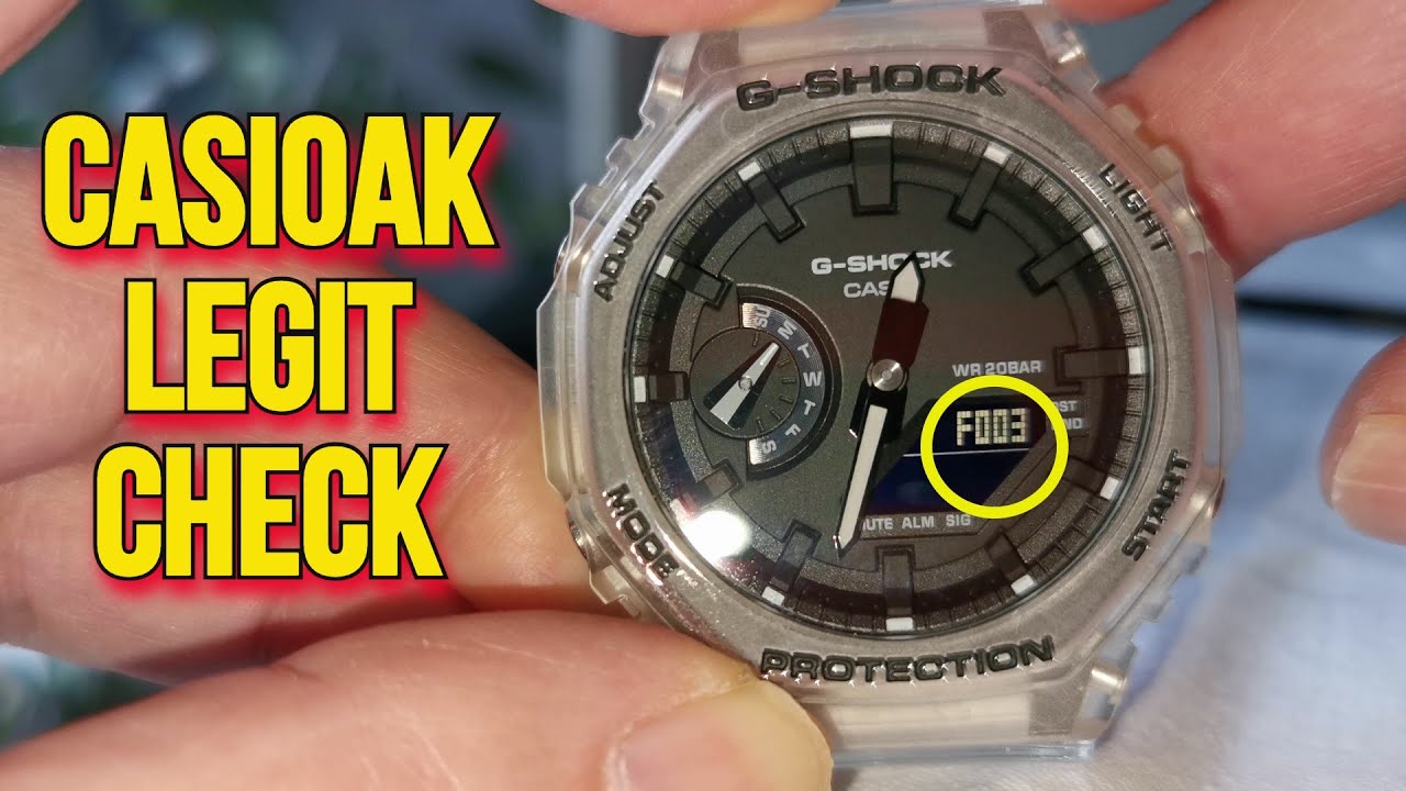 Как проверить подлинность часов GShock GA2100 Casioak | Простой и надёжный способ