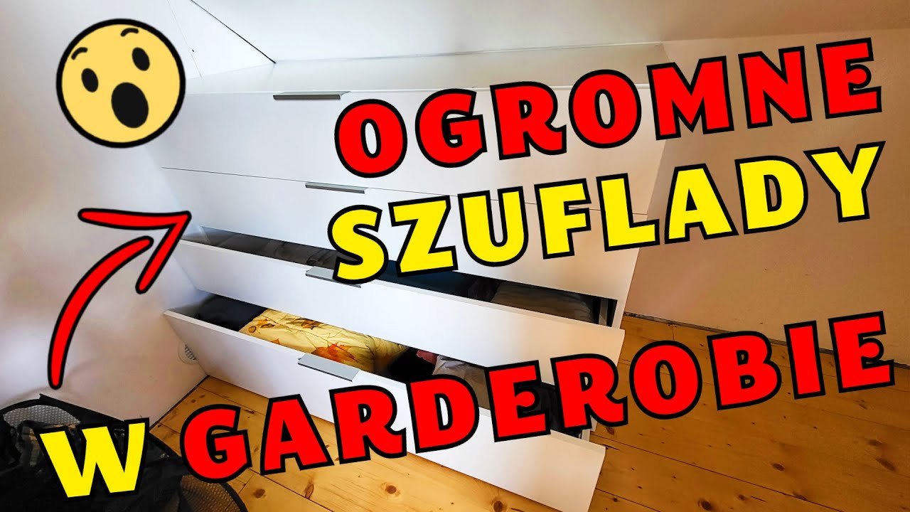 ►Garderoba - jak ją zrobić samemu? OGROMNE i tanie szuflady DIY - jak się spiszą? Dom za 100 tys 407