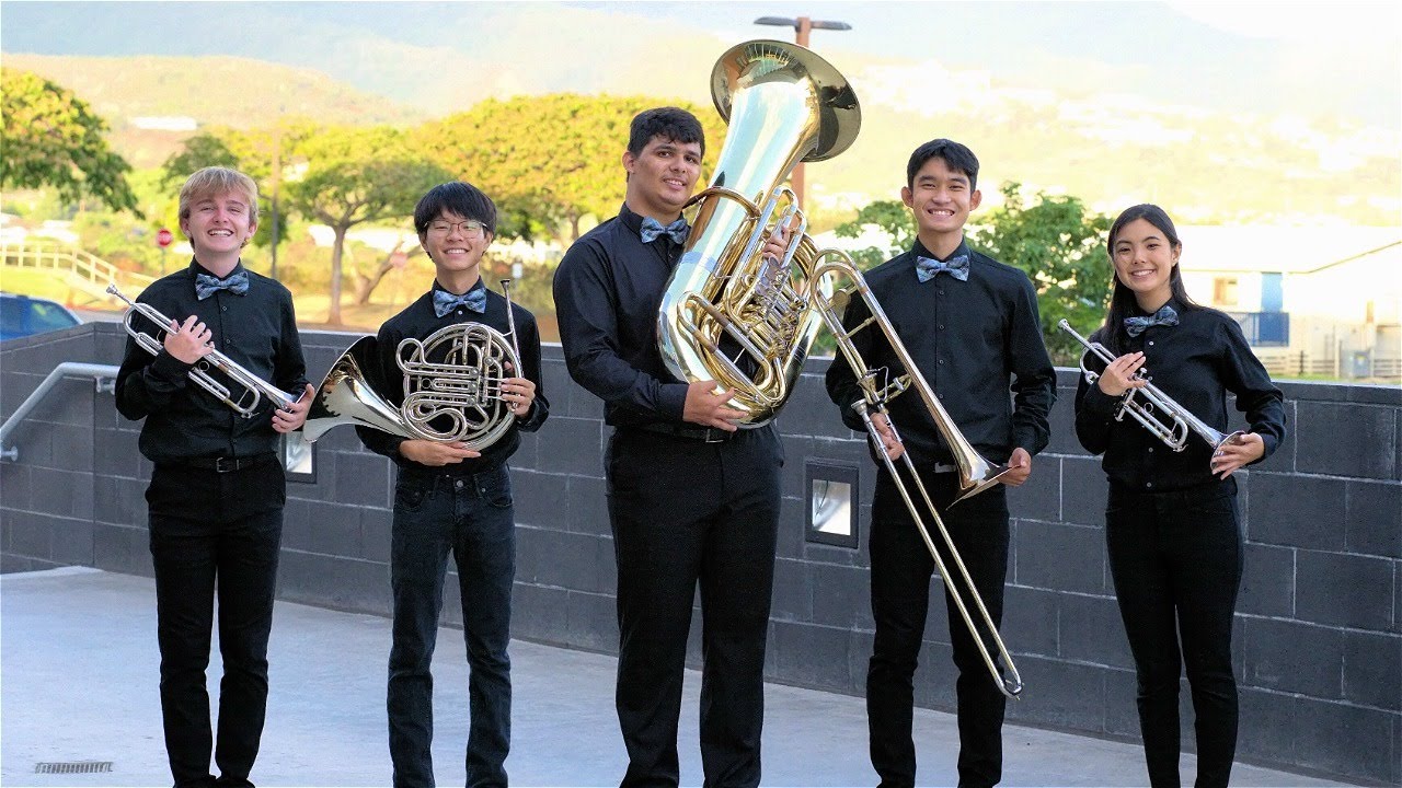 Moanalua High School Brass Quintet - Song for Japan