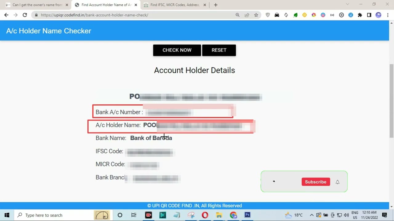 Check bank account number owner details 2023| Bank account number kiske naam par hai kaise pata kare