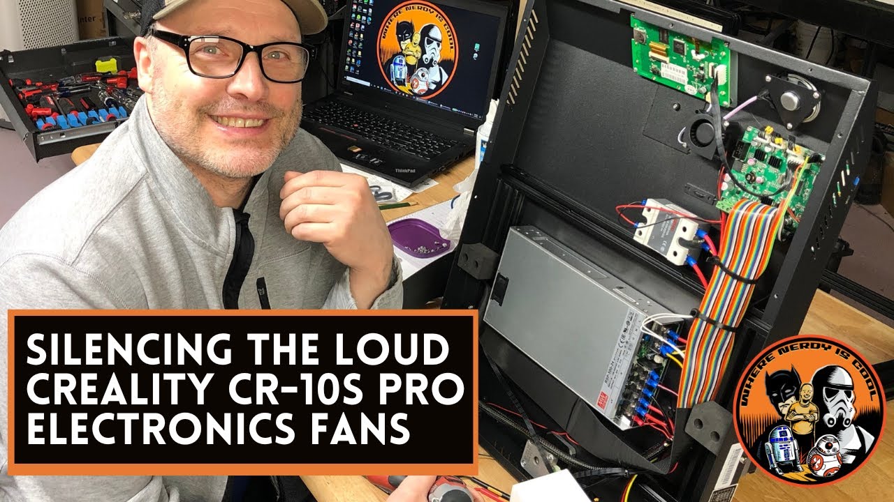 Silencing the LOUD Creality CR-10S Pro Electronics Fans!
