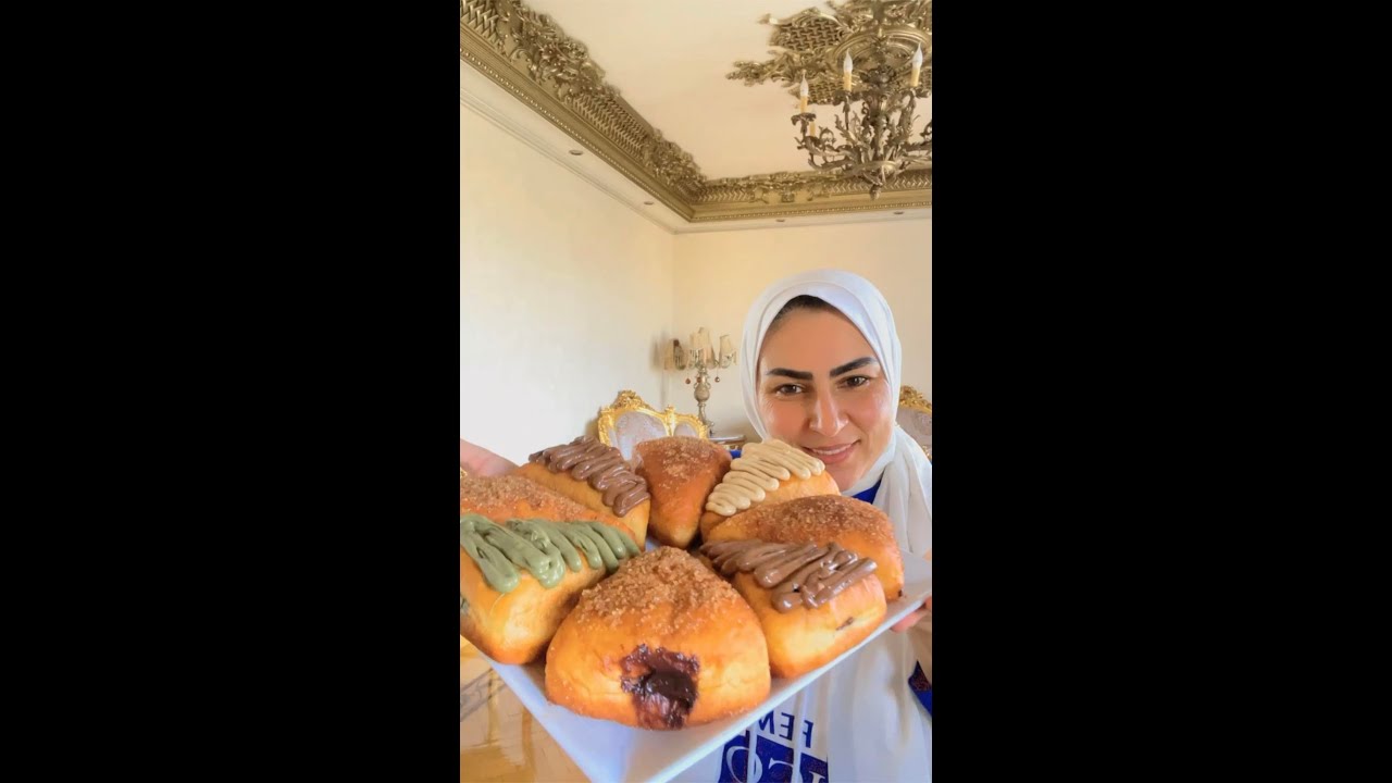 الدوناتس او البمبوليني بعجينة هشه و حشوه اقتصاديه من مطبخ رانيا النجار