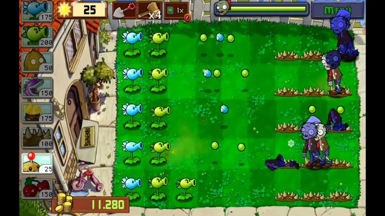 Plantas vs zombies 🙃 minijuegos