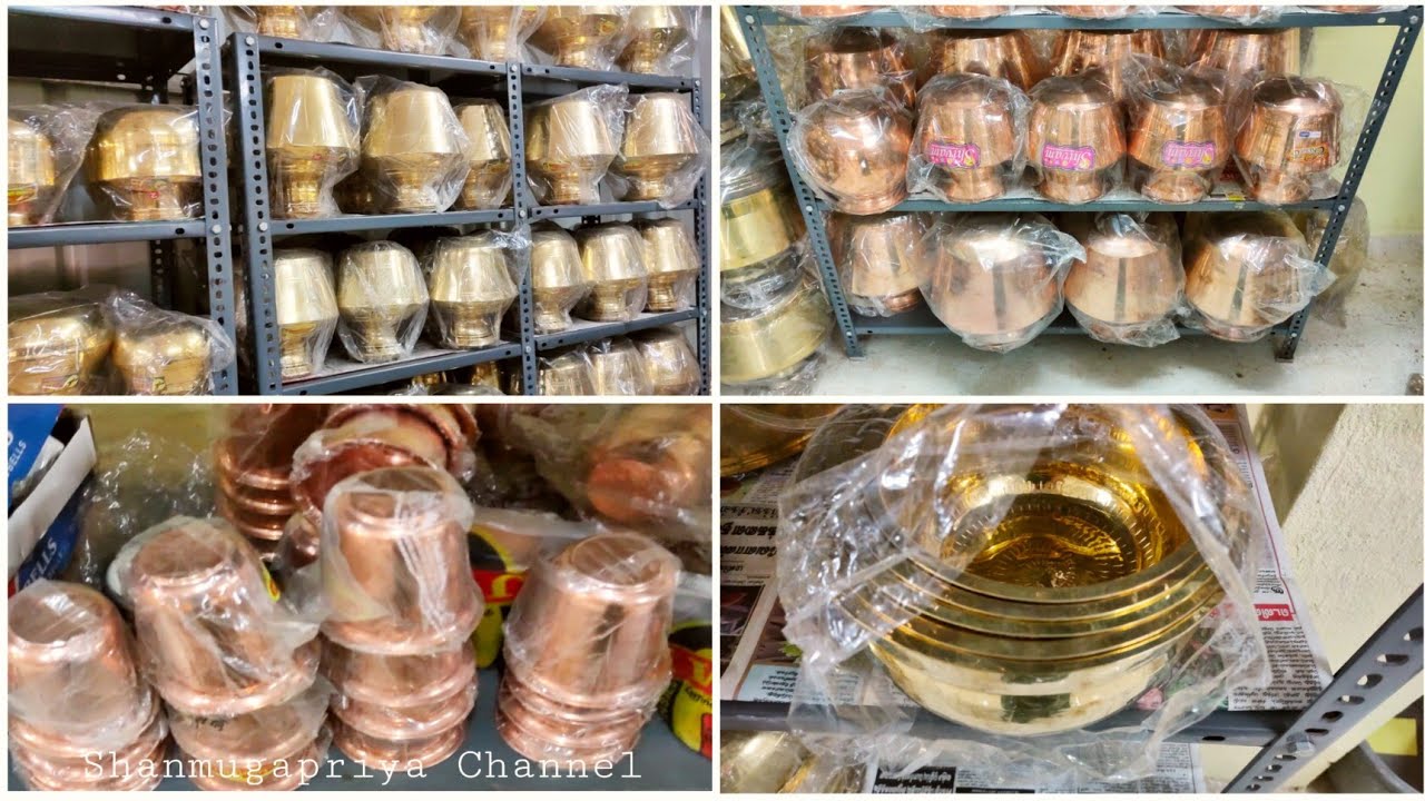 🌍Worldwide Shipping//Own Manufacture & Wholesale Shop Brass, Copper, Bronze Kitchen & Pooja things..