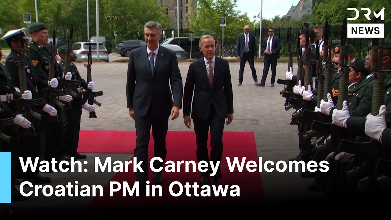 Canadian PM Mark Carney Gives Croatian PM Andrej Plenković Grand Welcome in Ottawa | AC1G