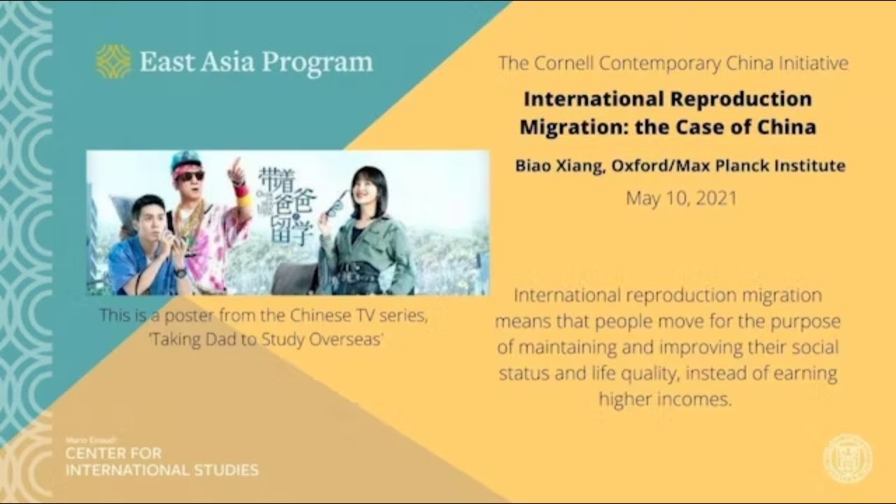 Intergenerational Reproduction Migration: the Case of China | Biao Xiang