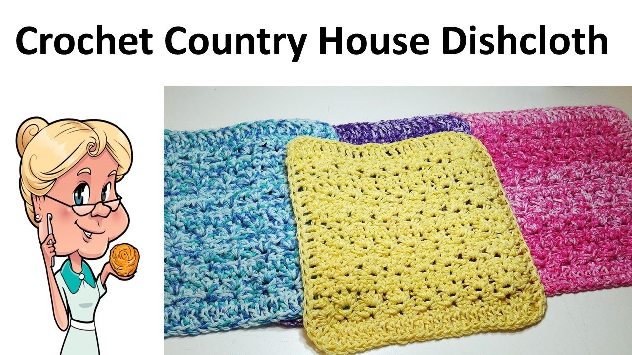 Quick and Easy Country House Dishcloth Tutorial - #MakeitPremier