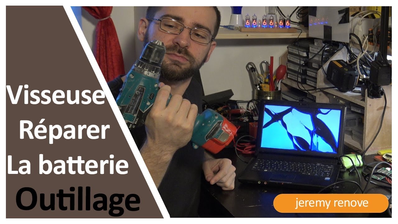 Transformer une Visseuse NiCd / NiMh en Visseuse Lithium pour 2€