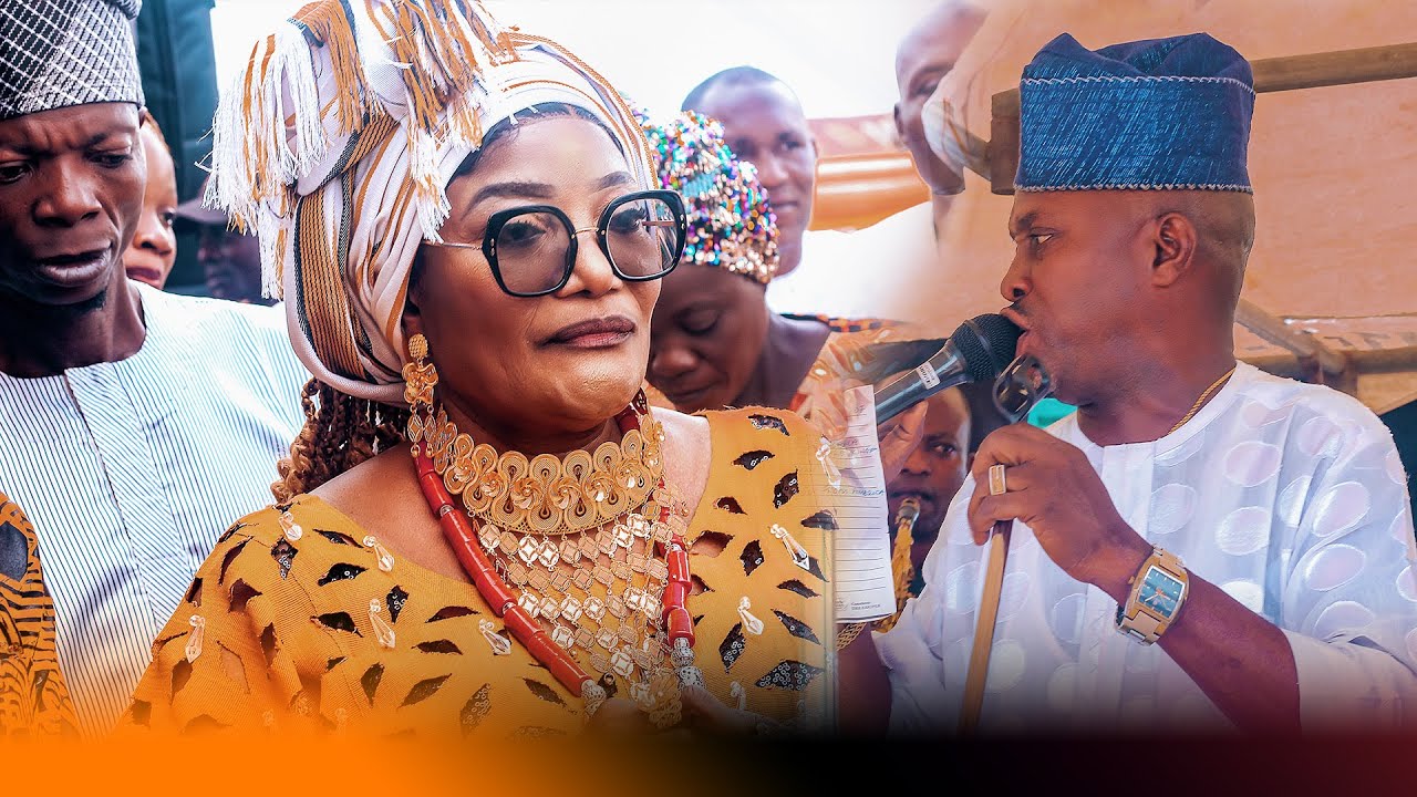 EMPERROR SANMI WONDER FOR PRINCESS FALILA OLUKARE OF IKARE AKOKO DURING HER LATE MOTHER'S BURIAL