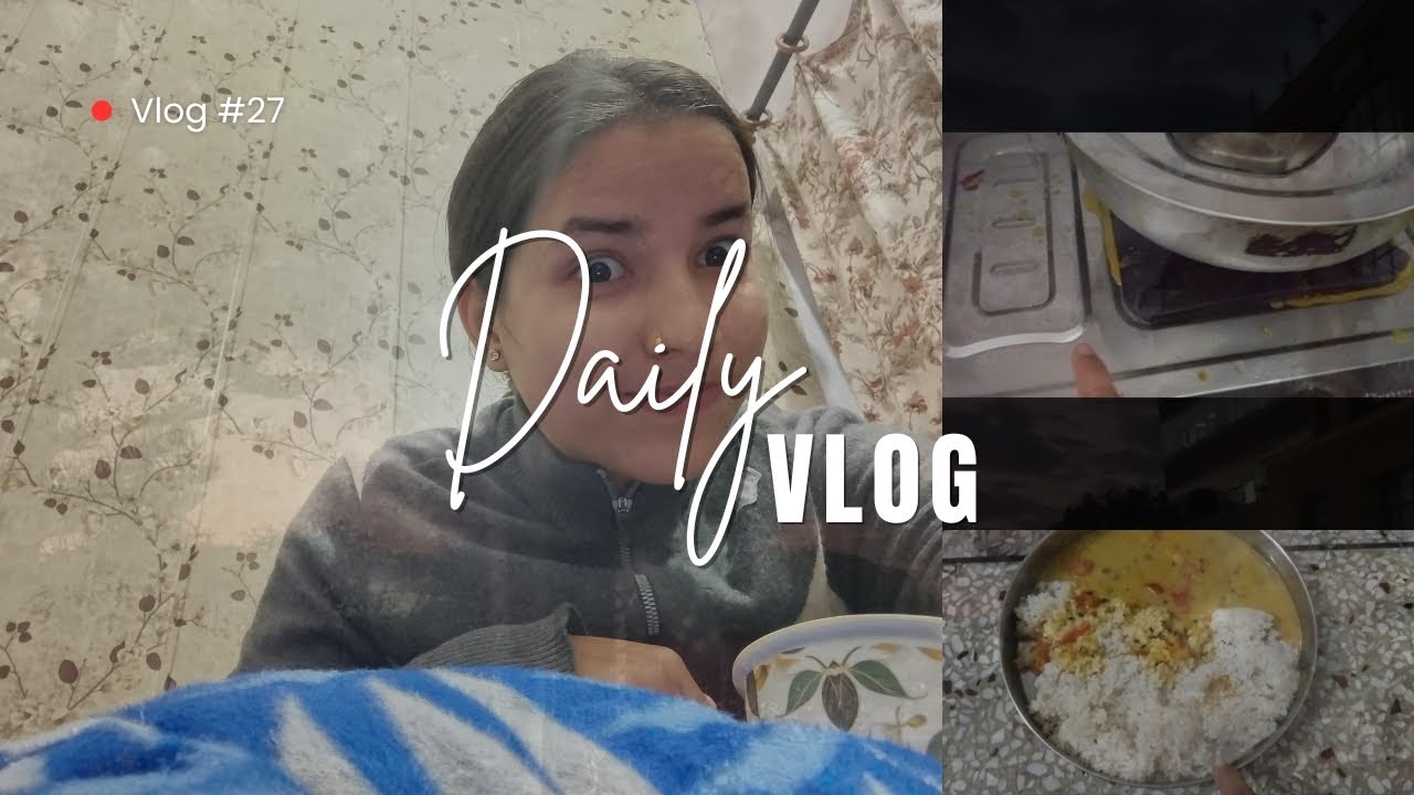 #Day:27 aaj to bhigte bhigte bachi 🥲💁#youtube #dailyvlog #vlog #trending #viral #rain #borring 
