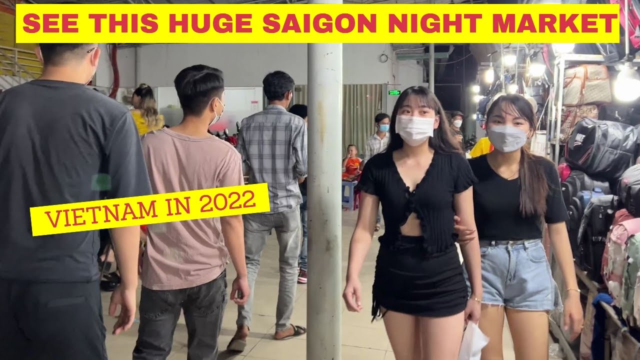 Saigon Night Market College Students Shopping in Vietnam 2022