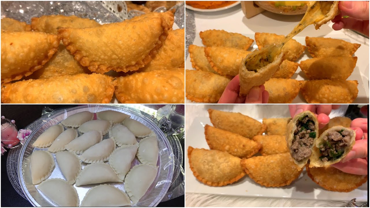 طريقة تحضير سمبوسك بالجبنة واللحمه بأطيب والذ عجينه مقرمشة 🤗