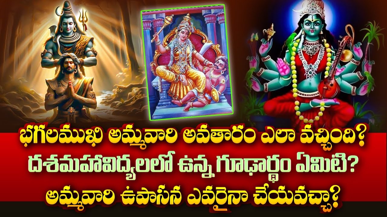 How did Bhagalamukhi Ammavari's incarnation come about? | Nishanth Sharma Avadani | Aadi Tattva #...