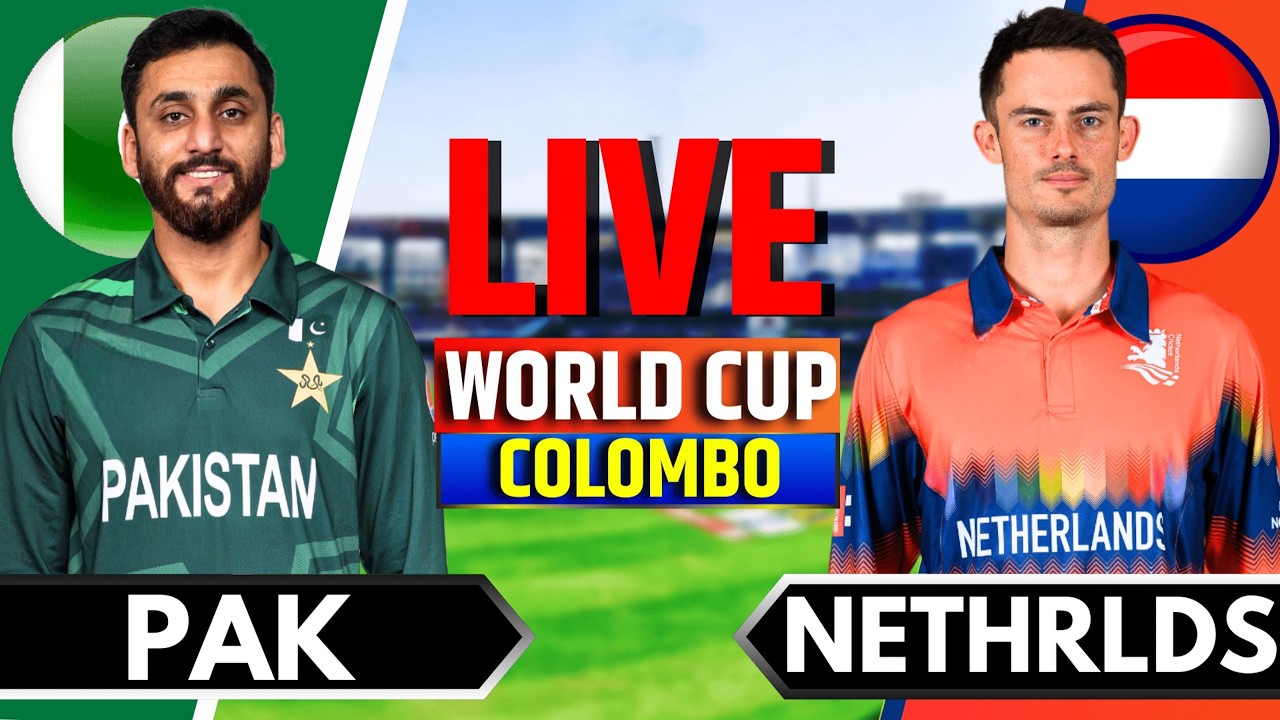 🔴Live: Pakistan vs Netherlands, T20 World Cup Match 1 |  Live Cricket Match Today | PAK vs NEDLive