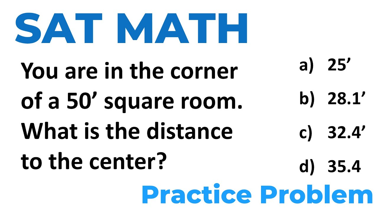 SAT Math Word Problems (Multiple Choice) | Test Prep Practice Explained Step-by-Step