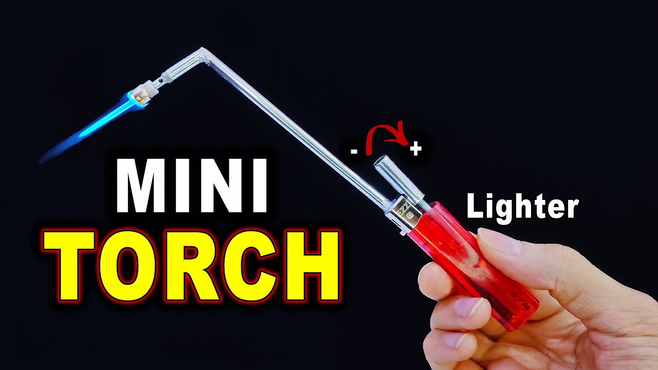 This Lighter Became an Adjustable Mini Butane Torch | DIY Torch
