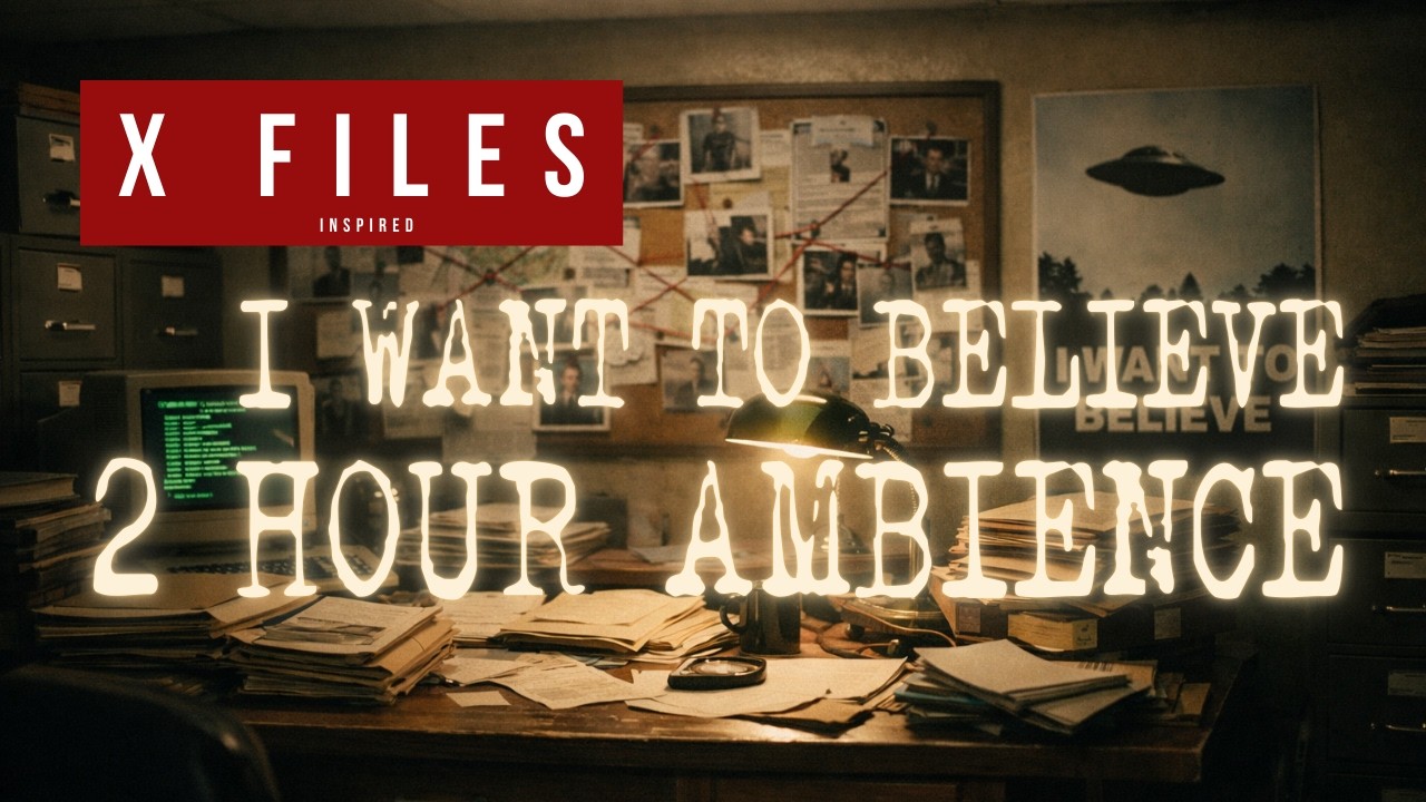 X Files 2 Hour Ambience – I Want to Believe  Spooky Lofi Study & Chill Background Music
