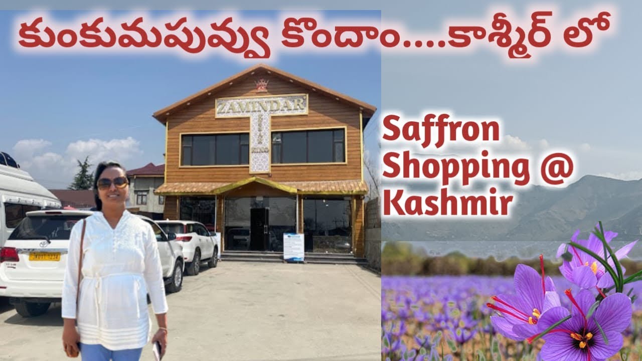 కాశ్మీరి కుంకుమపువ్వు ...|            Saffron shopping in Kashmir|