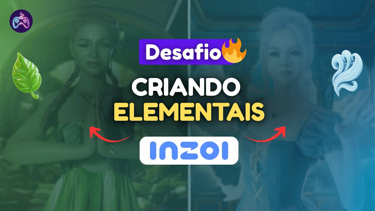 Criando Personagens Elementais INSANOS no Inzoi 🌿💨 | Desafio Inzoi
