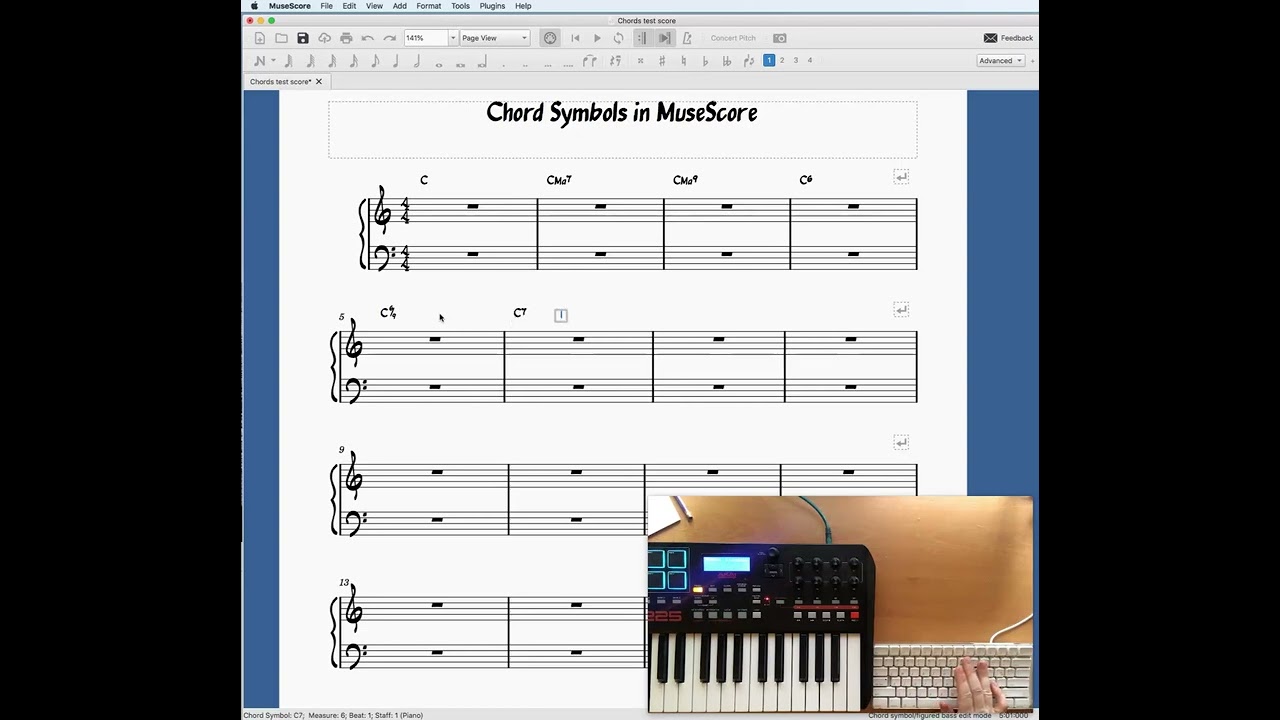 Jazz Arranging in MuseScore 3: Chord Symbols (Week 6 of 12)