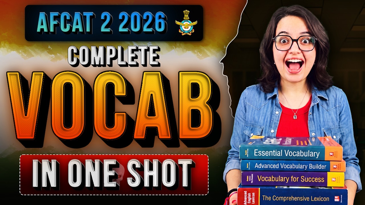 100 Most Asked Vocabulary for AFCAT | Elimination Method - Pooja ma'am