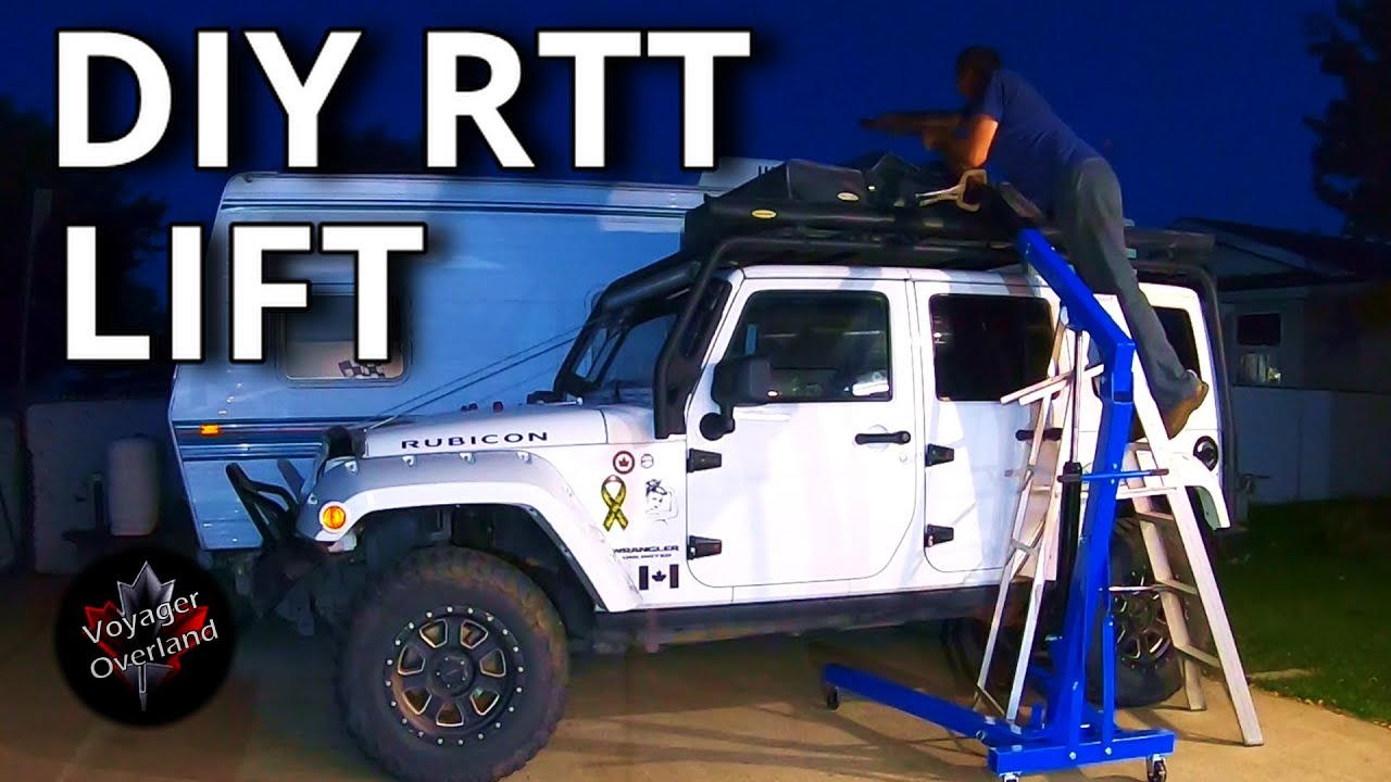 Самодельный подъемник для палатки на крышу