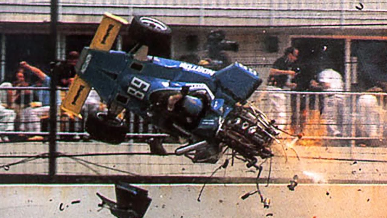 Tom Sneva Big Crash 1975 Indy 500