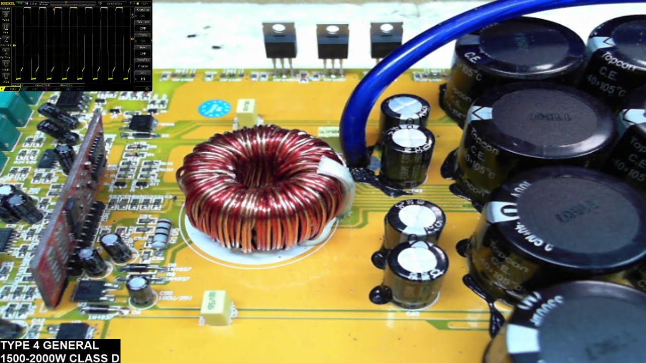 Type 4 Class D Automotive Amplifier Burnt Board Repair with Full Output Repair