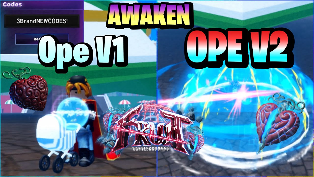 How to AWAKEN/GET OPE V2 FRUIT + NEW Codes (Control Fruit) in Fruit Battlegrounds