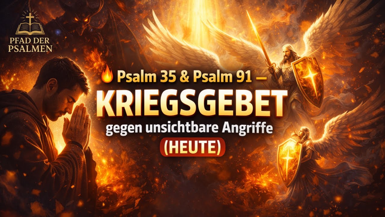 🔥 Psalm 35 & Psalm 91 — Kriegsgebet gegen unsichtbare Angriffe (HEUTE) | Pfad der Psalmen