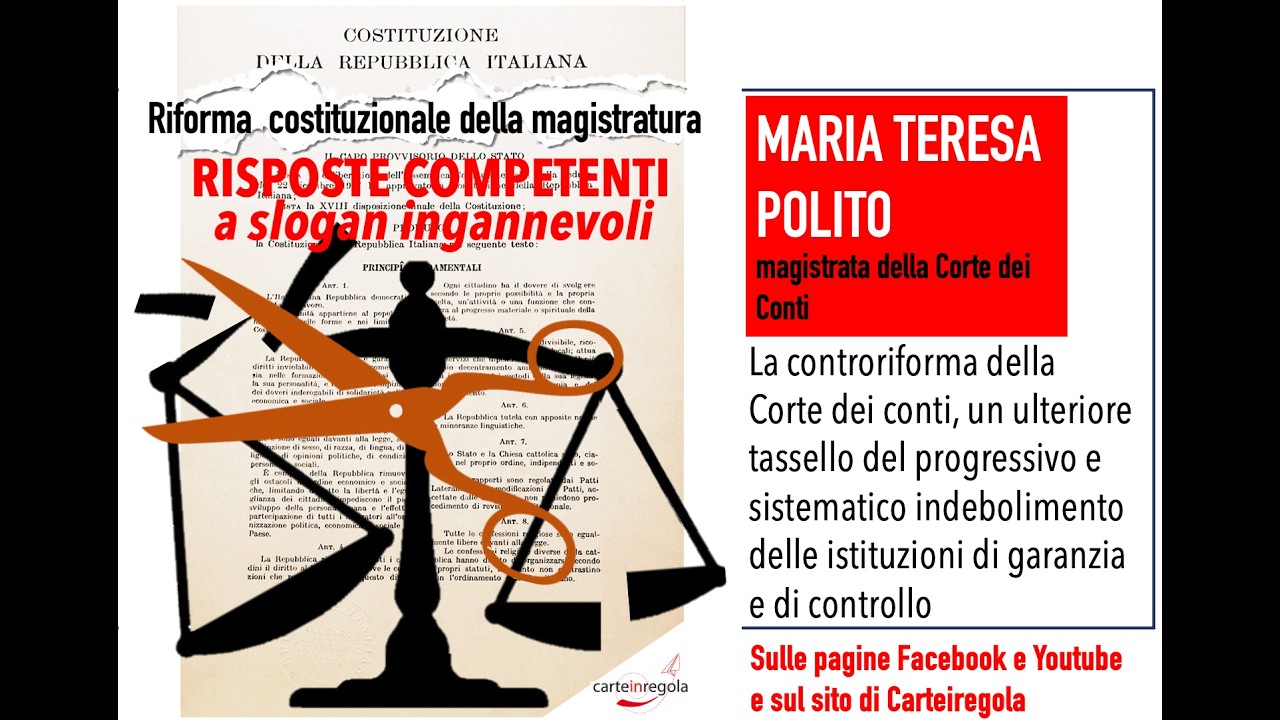 Riforma della magistratura: Risposte competenti a slogan ingannevoli - Maria Teresa Polito
