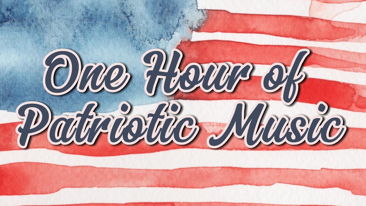 60 Minutes of Classic Patriotic Songs | Watercolor American Flag Animation 🇺🇸 Uplifting USA Tribute