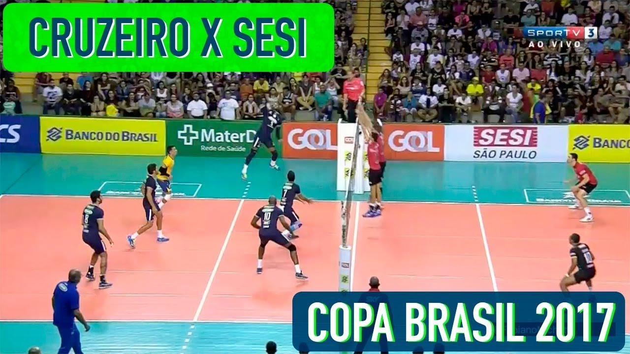 Cruzeiro x Sesi - Semifinal - Copa Brasil Masculina de Vôlei 2017