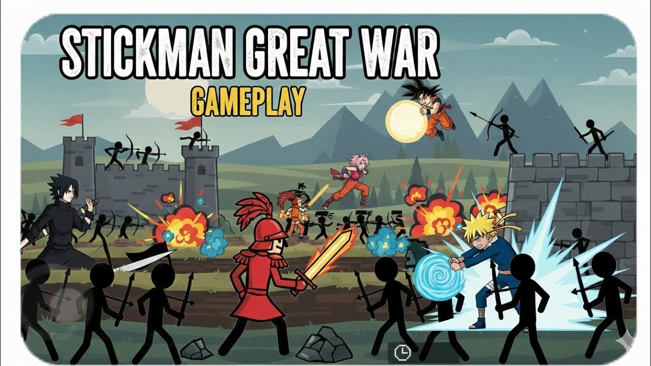 Stickman Great war gameplay video like and subscribe to more gameplay videos 
