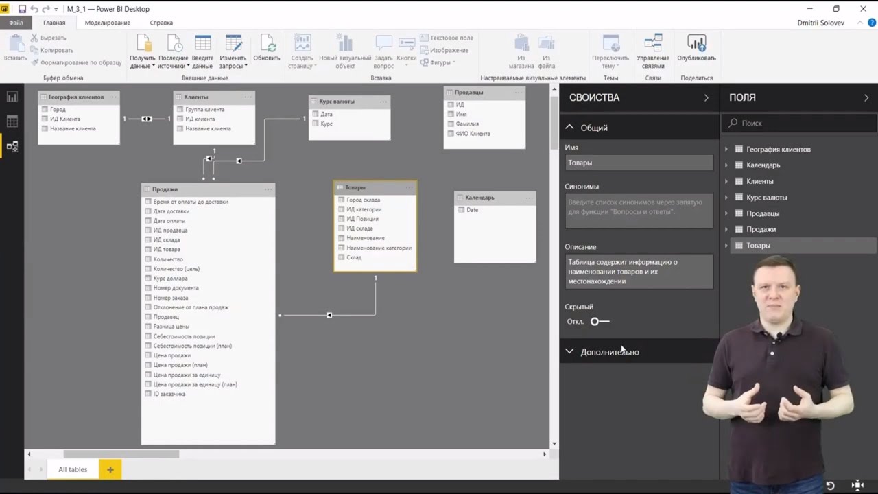 Основы моделирования данных. Курс Power BI. Уроки.
