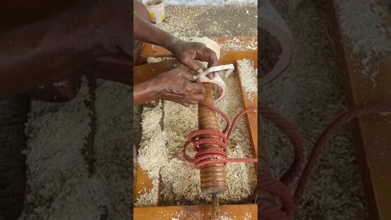 Handmade Udukkai Manufacturing | உடுக்கை கை கடைசல்