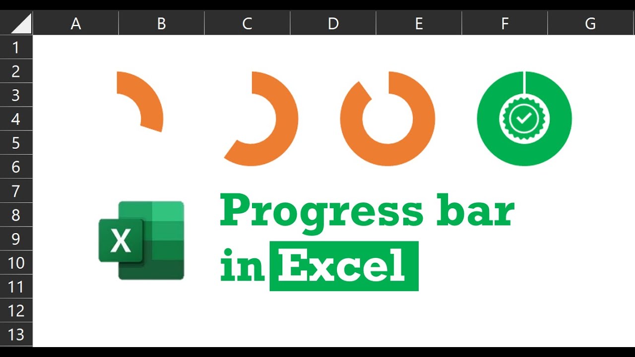 Progress Bar in Excel | A Conditionally Formatted Donut Chart