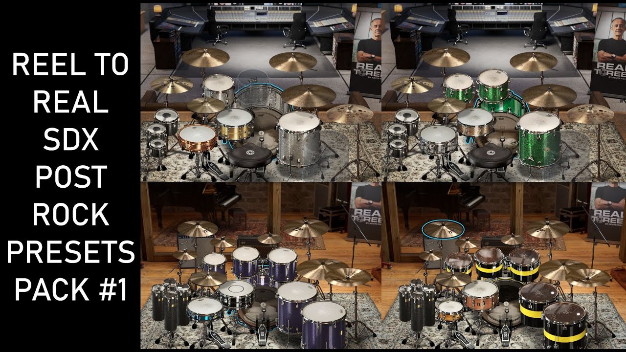 Superior Drummer 3 Real to Reel SDX Post Rock Presets Pack #1 (4 presets)