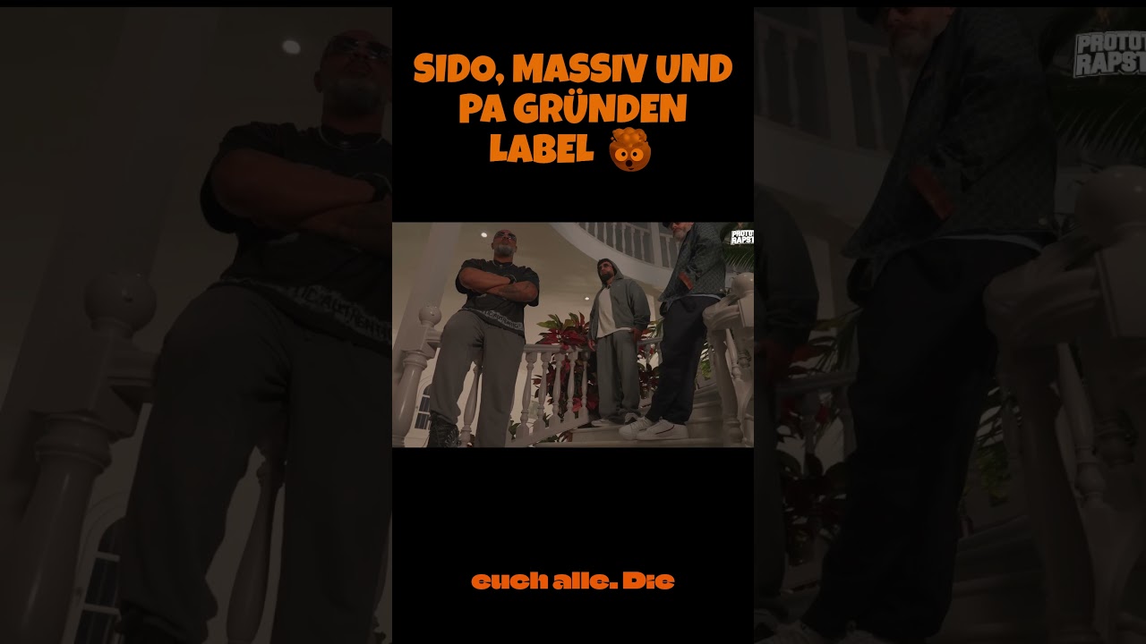 SIDO MASSIV UND PA GR&Uuml;NDEN LABEL #prototyp #rapstar #sido #massiv #pasports