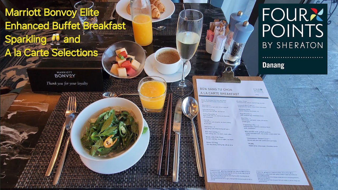 Enhanced Buffet Breakfast Four Points by Sheraton Danang Vietnam Đà Nẵng Việt Nam Marriott Bonvoy