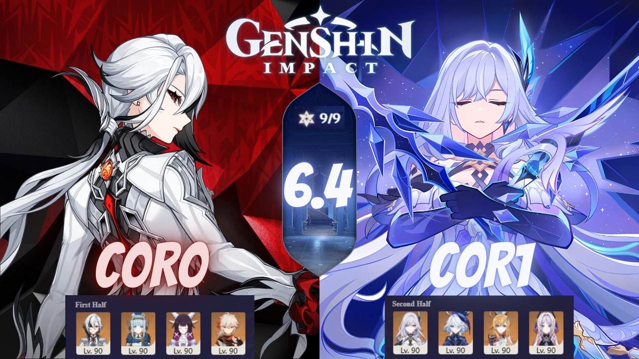 Genshin Impact: 6.4 Spiral Abyss F12 (9★) - C0R0 Arlecchino & C0R1 Skirk