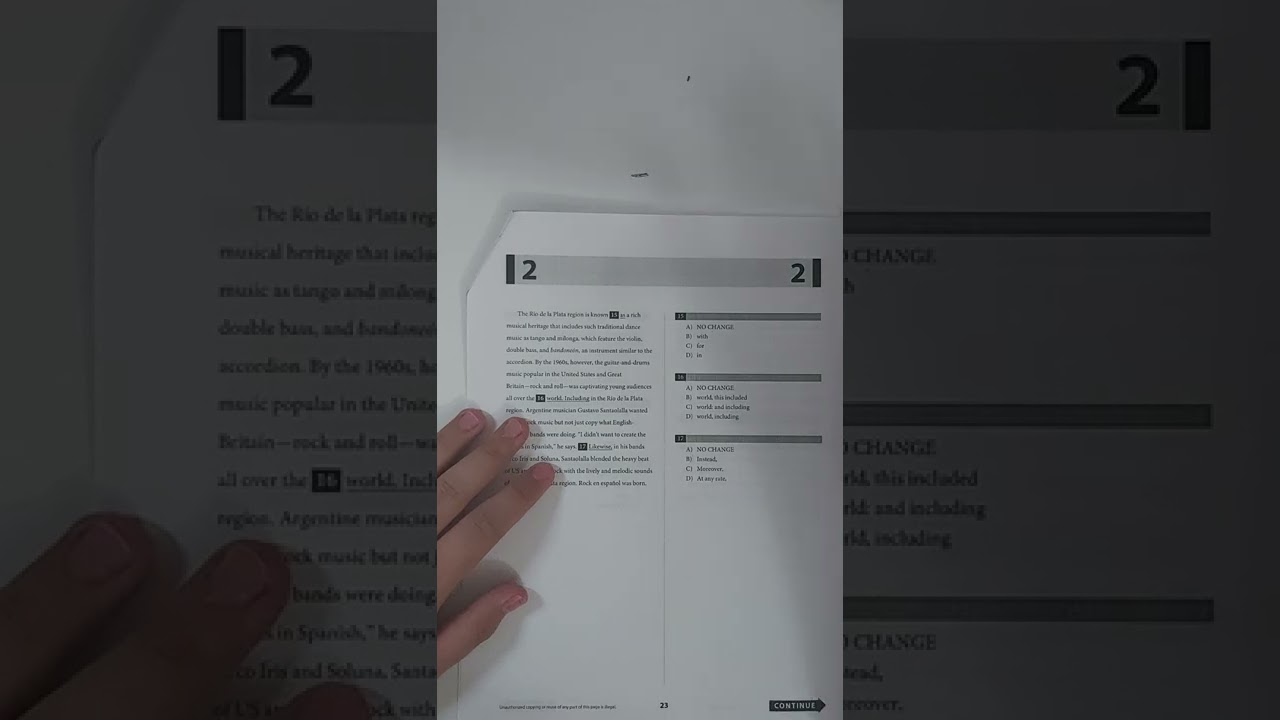 NOVEMBER 2017 INTERNATIONAL SAT WRITING SECTION