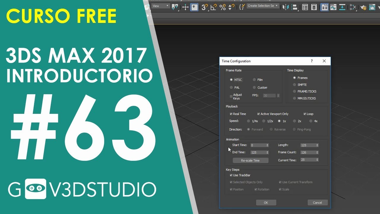 Aprende 3ds Max 2017 desde Cero 63 Primeros pasos de animación y como funciona el frame rate