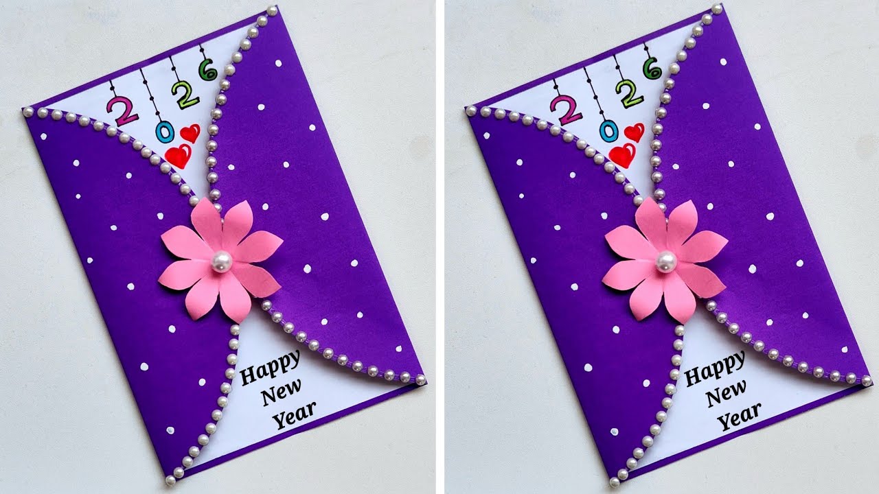 Новогодняя открытка / Новогодняя открытка своими руками / Открытка с Новым годом 2026 / Идеи для ...