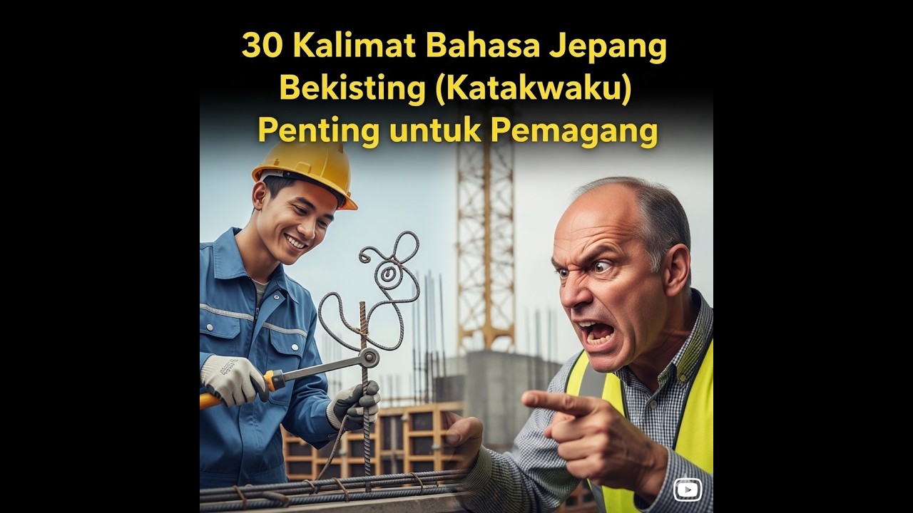 30 Kalimat Bahasa Jepang Bekisting (Katakwaku) Penting untuk Pemagang