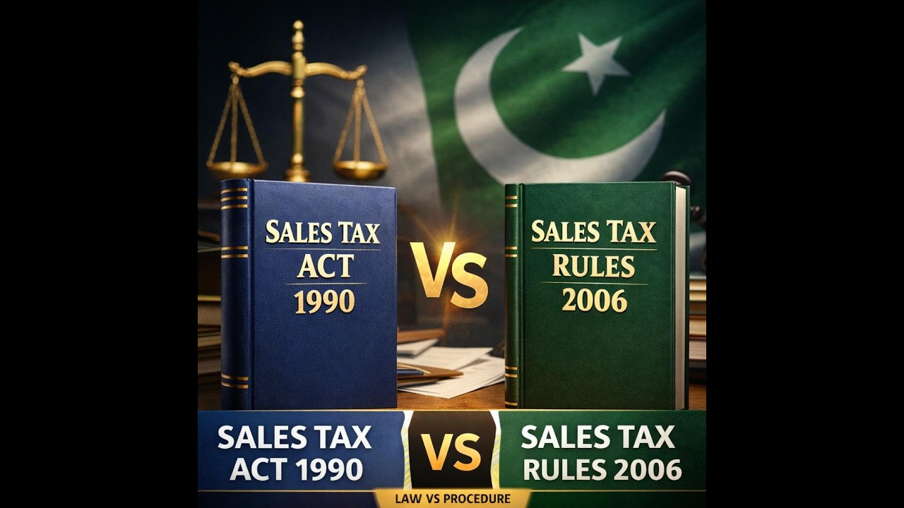 Sales Tax Act 1990 vs Sales Tax rules 2006