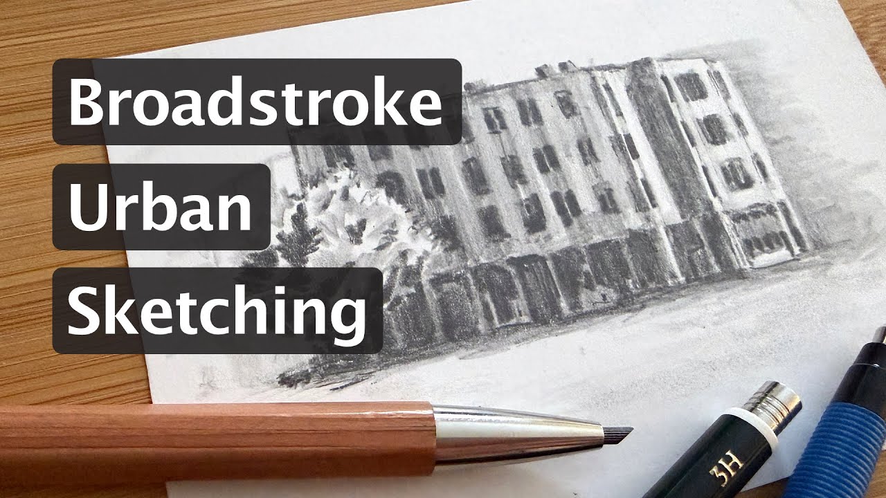 Quickly sketching a simple building | Speed Sketch