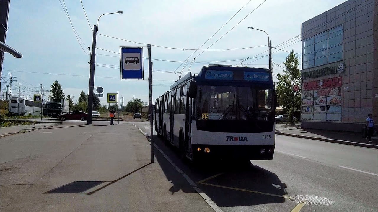 Троллейбус, маршрут №35 в парк ТролЗа-62052.02 [62052В] б.1135 (17.08.2021) Санкт-Петербург