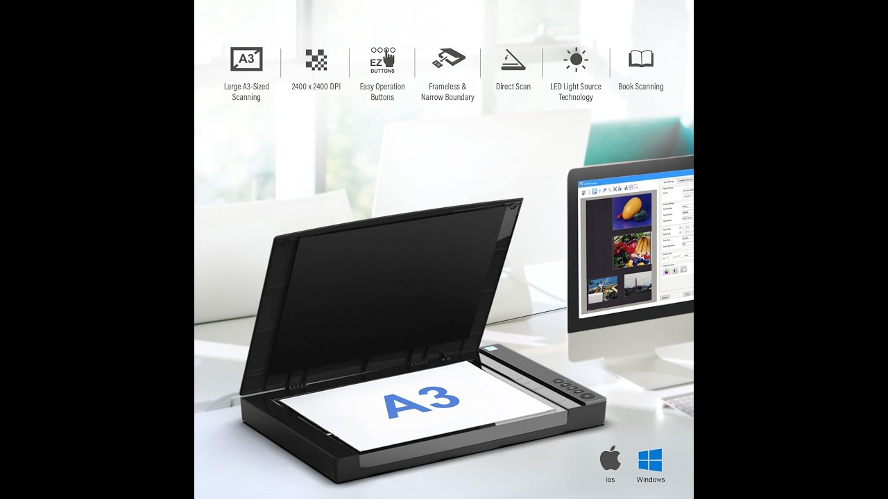 VIISAN VF3240 Large Format Flatbed Scanner Review: Fast & Accurate Scanning