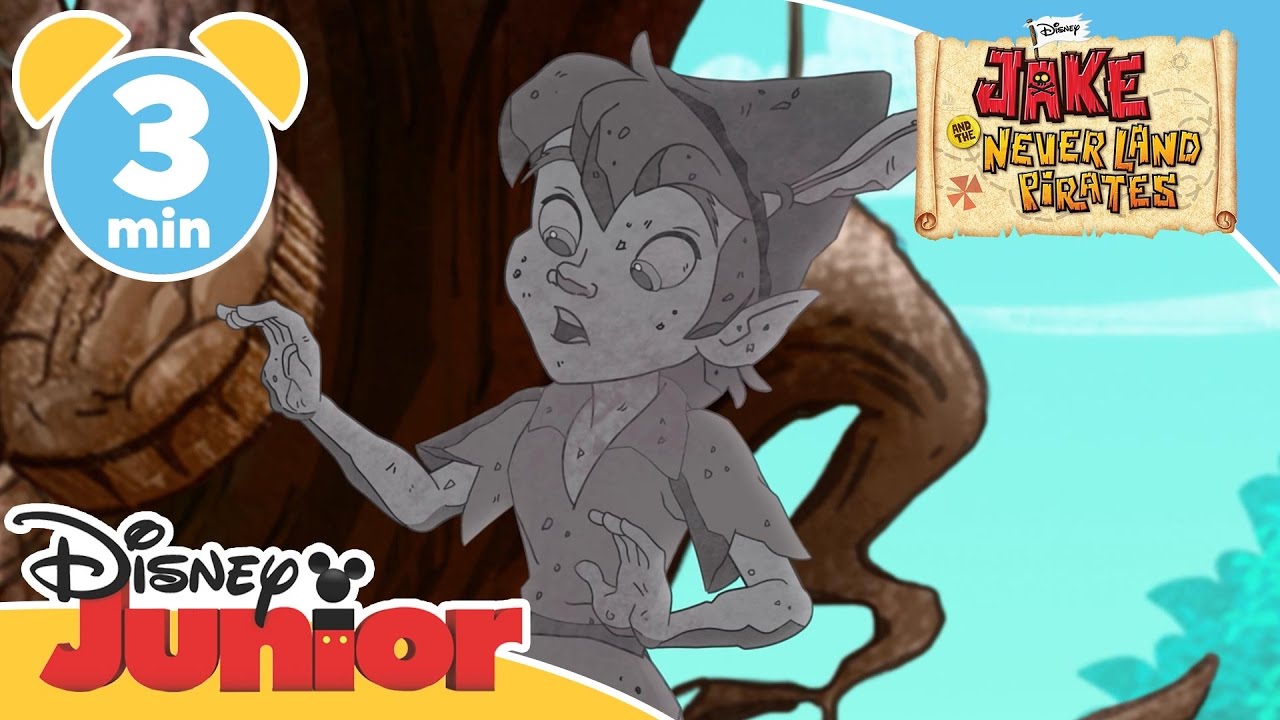 Jake and the Never Land Pirates | Peter Pan Turned To Stone | @disneykids